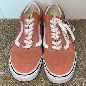 Blush Pink Old School Vans, size 9